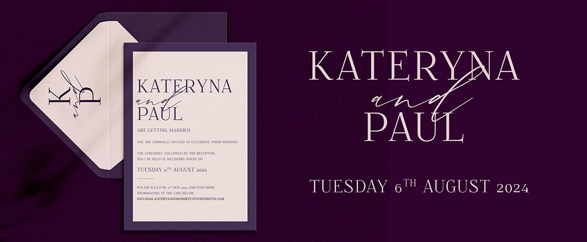 personalised wedding Invitations - Camellio Wedding Planning and Events - Essex Wedding Planner