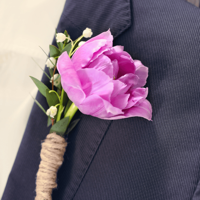 Wedding Spring Boutonniere - Camellio Wedding Planning and Events - Essex Wedding Planner