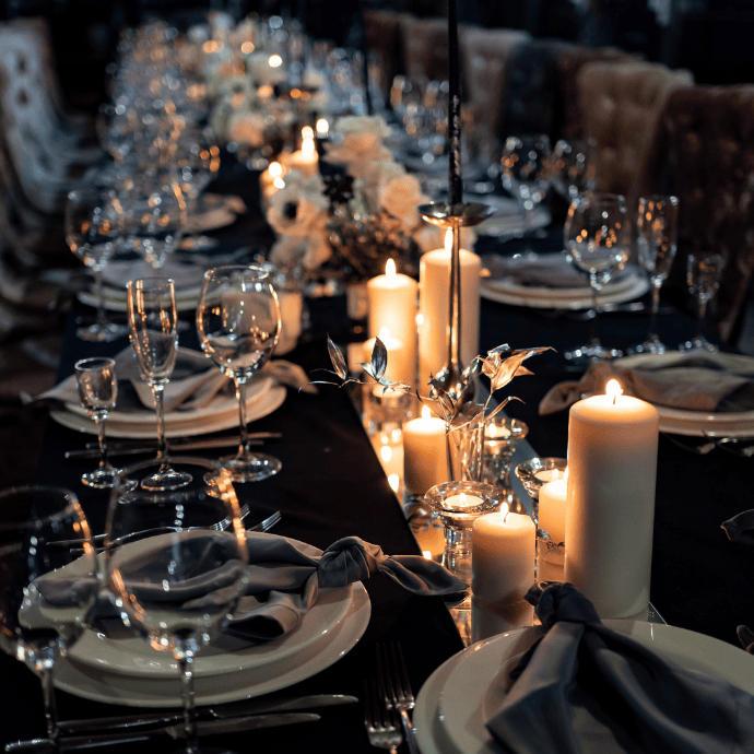 Winter Weddings Just add Candles- Camellio Wedding Planning and Events - Essex Wedding Planner