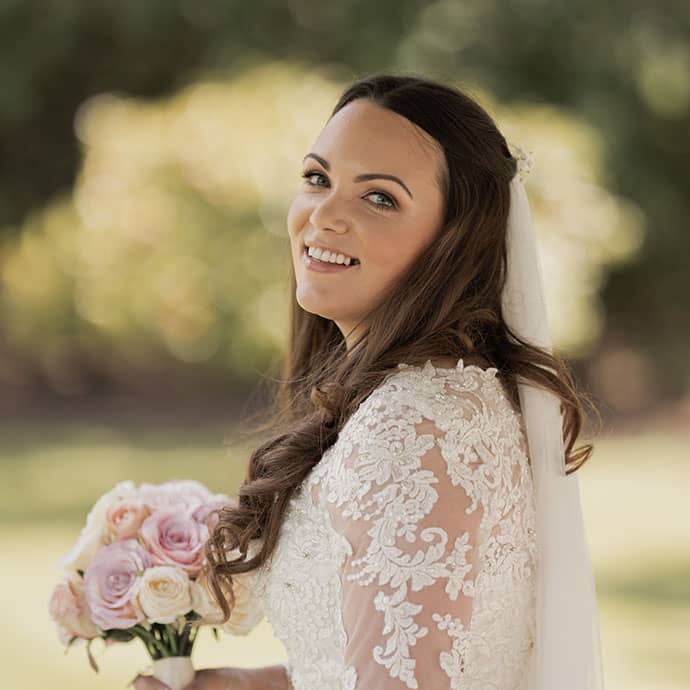 Happy stress free bride